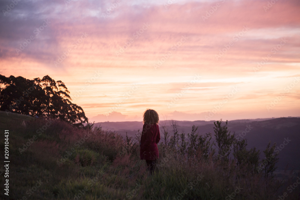 Sunset girl