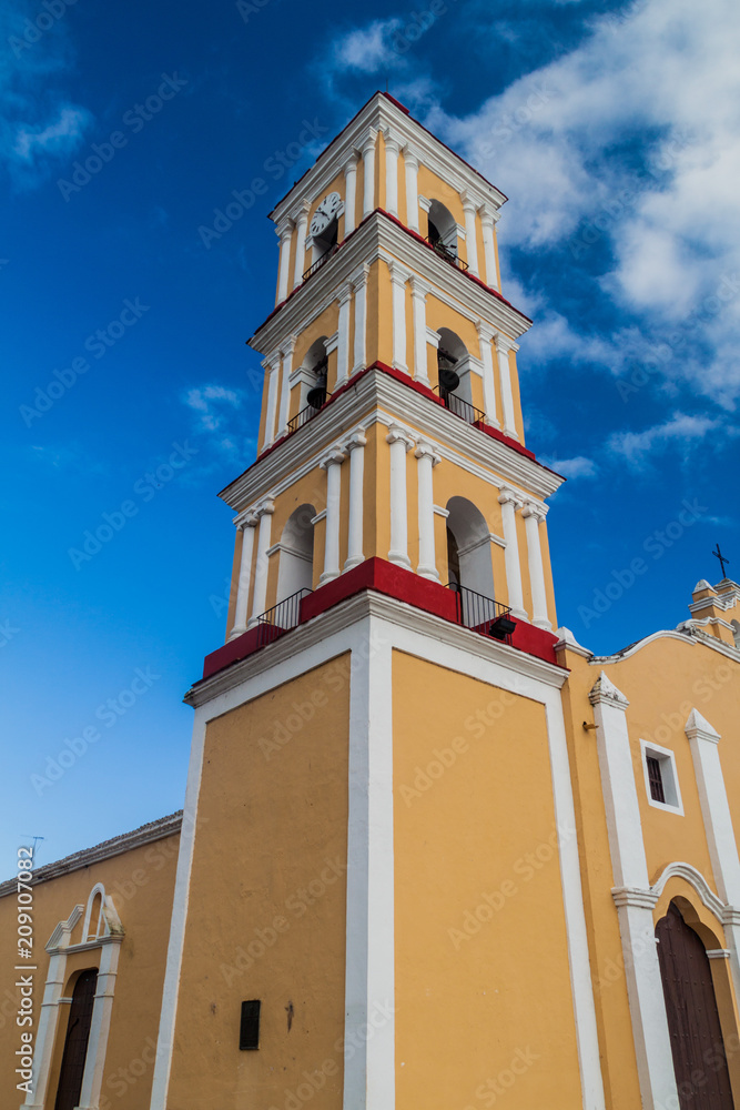 San Juan Bautista church tower in Remedios, Cuba
