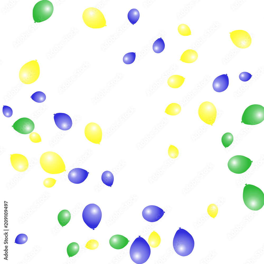 Background with Colorful balloons. Simple Feminine Pattern for Card, Invitation, Print. Trendy Decoration with Beautiful balloons. 