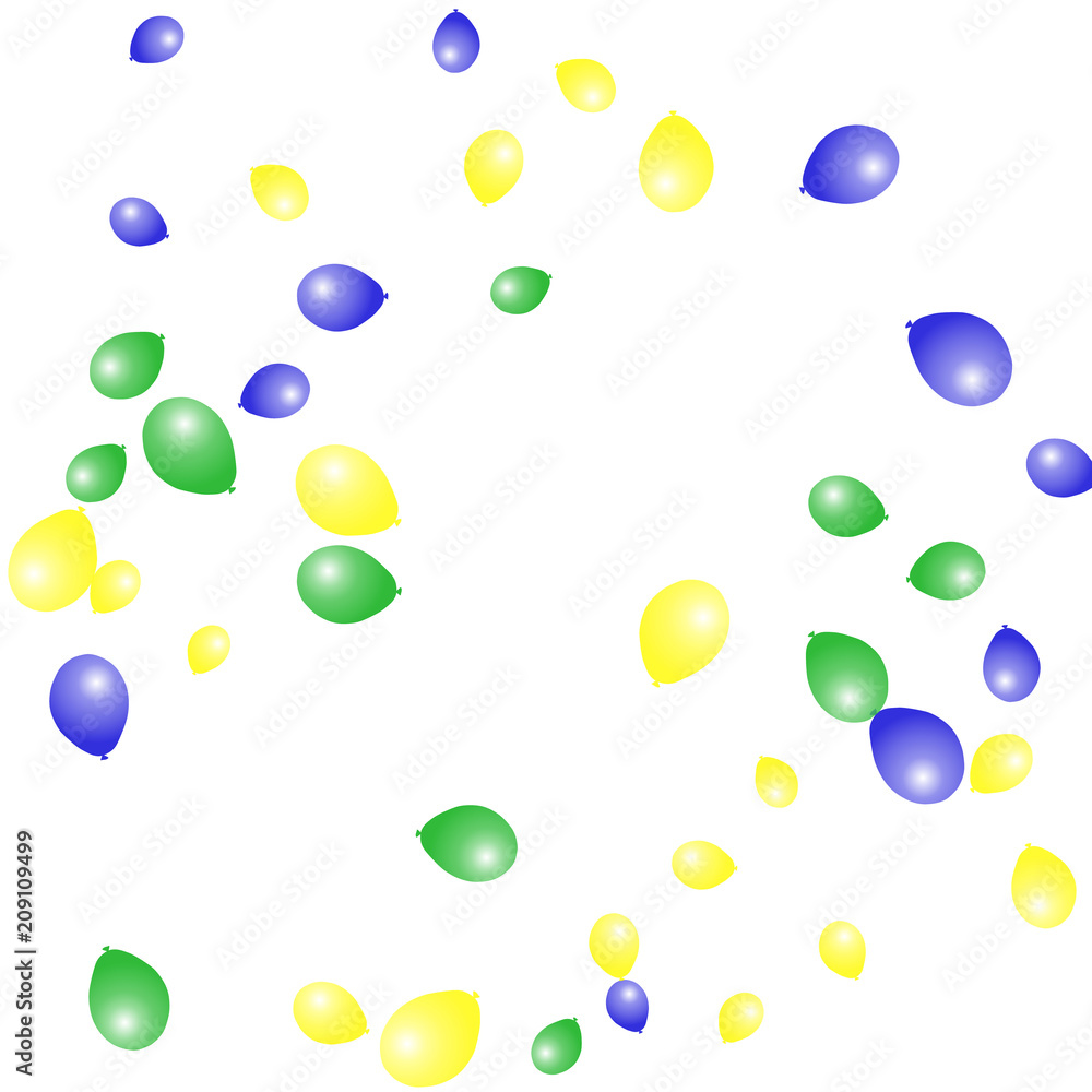 Background with Colorful balloons. Simple Feminine Pattern for Card, Invitation, Print. Trendy Decoration with Beautiful balloons. 