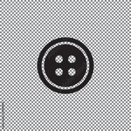 Clothes button set with needle