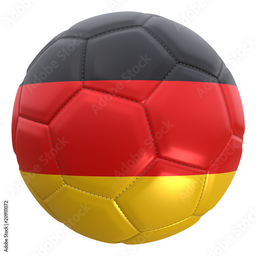 Germany flag on a football ball
