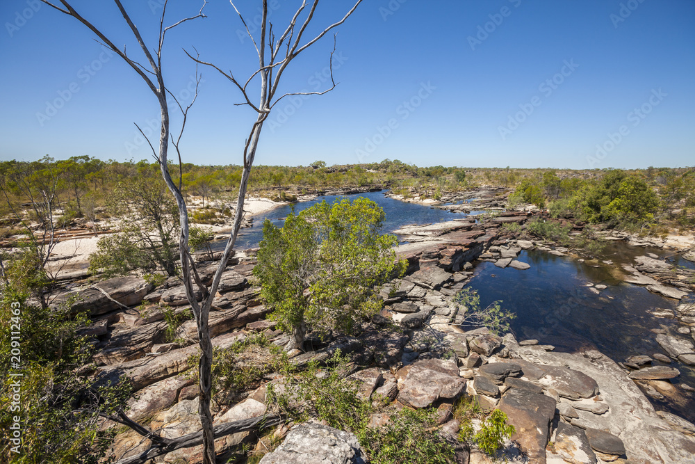 Outback Australia at Jim Jim River on Arnhem Plateau, Kakadu National Park, Northern Territory