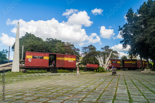 Photography SANTA CLARA, CUBA - FEB 13, 2016: Monument to the derailment of the armored train in Santa Clara, Cuba