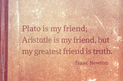 Tableau sur toile friend is truth Newton