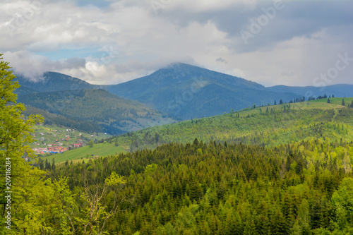 Mountain landscape  Carpathians  Ukraine.
