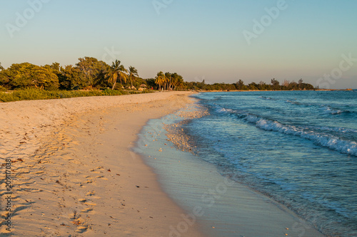 Beach in Playa Giron village, Cuba. photo