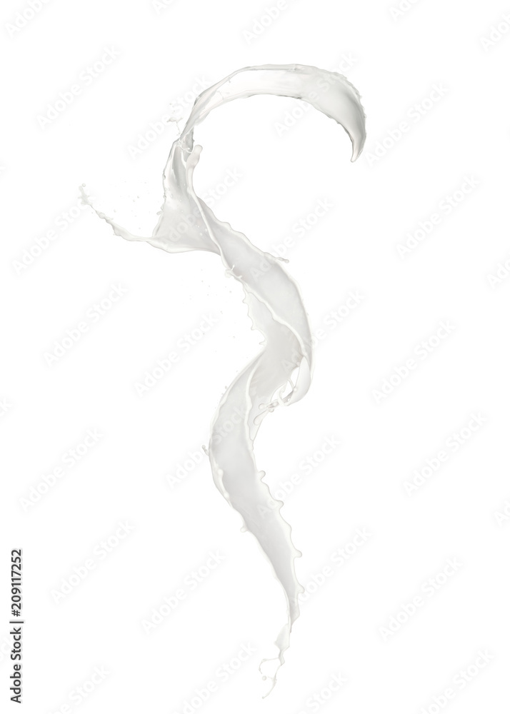 Abstract splash of milk on white background Abstract splash of milk on white background