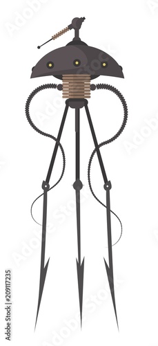 science fiction alien giant tripod