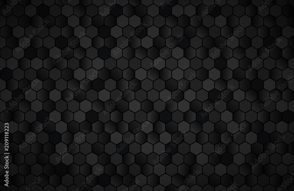 Geometric polygons background, abstract black metallic wallpaper, vector illustration Geometric polygons background, abstract black metallic wallpaper, vector illustration