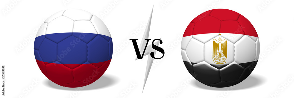 Soccer championship - Russia vs Egypt Soccer championship - Russia vs Egypt
