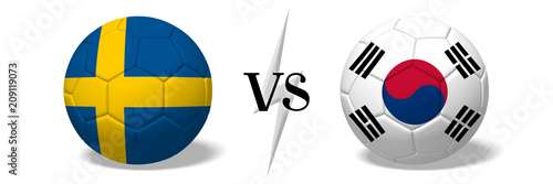 Soccer championship - Sweden vs South Korea