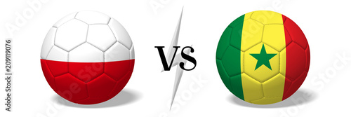Soccer championship - Poland vs Senegal