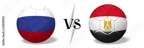 Soccer championship - Russia vs Egypt