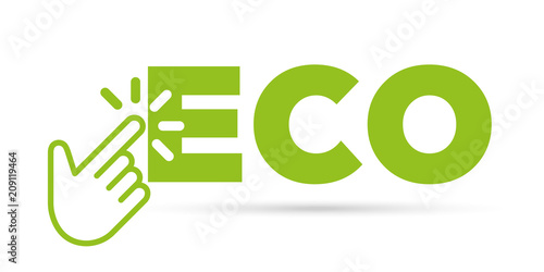 Ecology simbol cursor hand