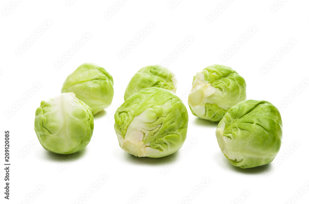 brussels sprouts isolated brussels sprouts isolated