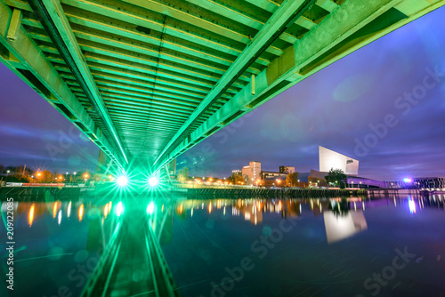Millenium bridge Manchester UK Fototapet