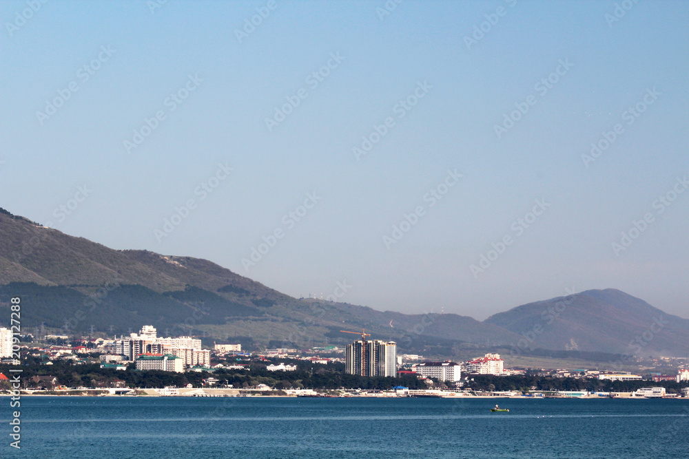 A view of Gelendzhik harbour, Russia