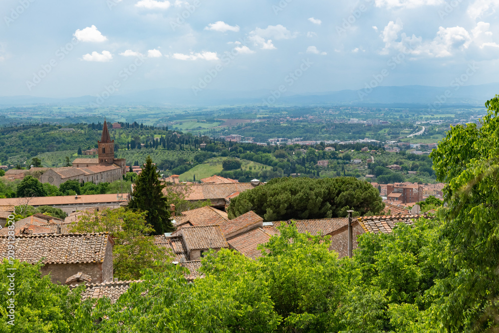 Overlook of Perugia, Italy on a clear day
