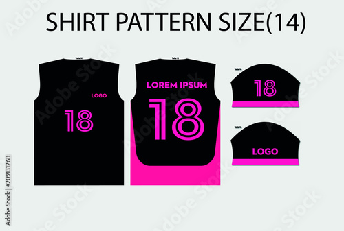 PINK SHIRT PATTERN SIZE (14)
