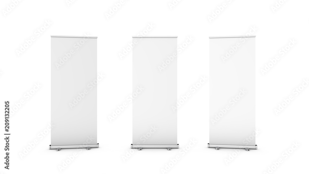 Big Roll-up Mock-up / Concept white Big Roll-up Mock-up / Concept white