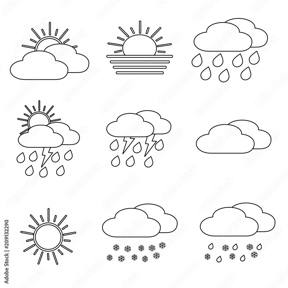 Sun with cloud Sun with cloud