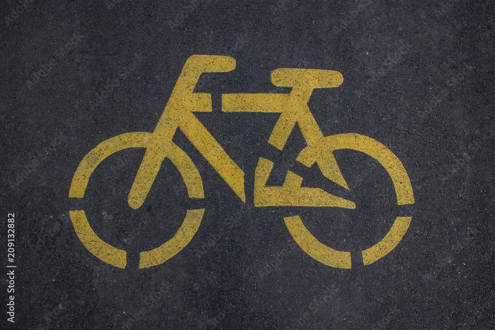 cycle sign on road concept cycle sign on road concept