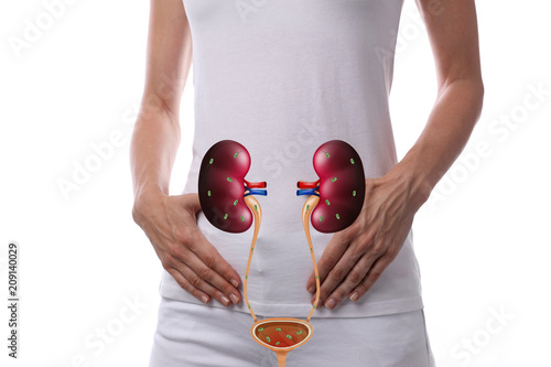 Woman Urinary Tract Infections concept photo