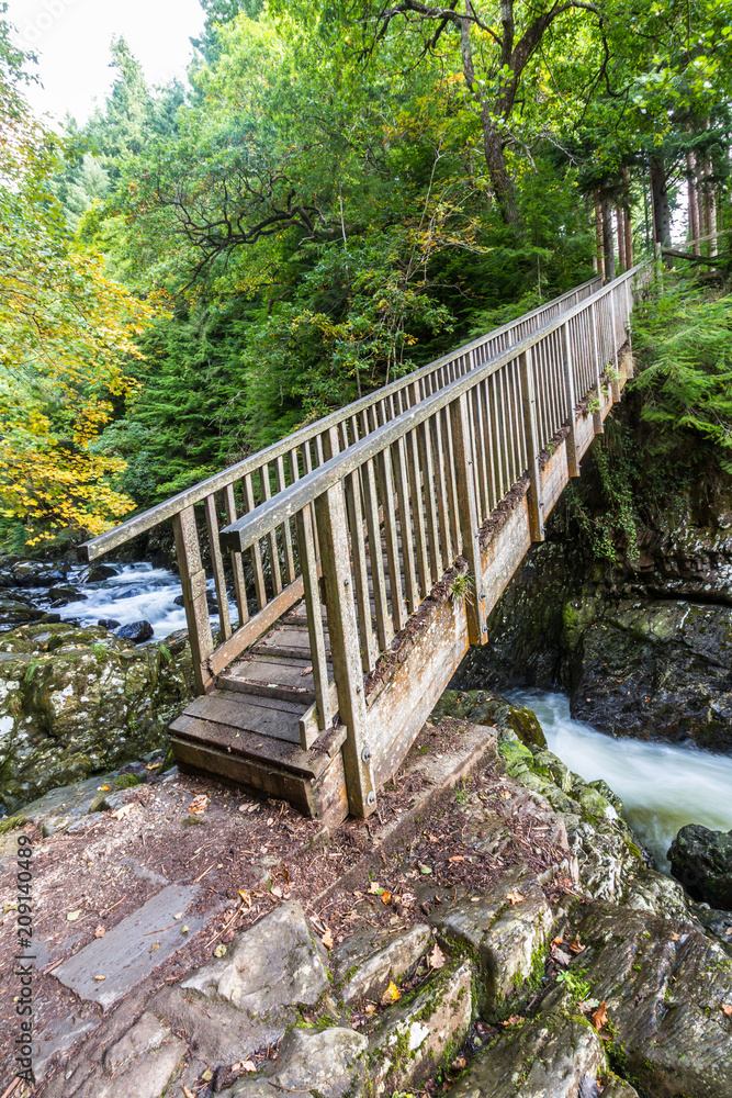 Miners Bridge, wooden crossing in Betws Y Coed Miners Bridge, wooden crossing in Betws Y Coed
