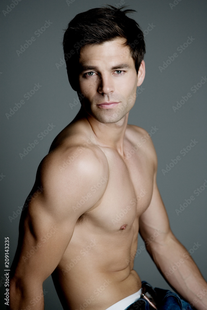 Model Strong Stylish Male Portrait Model Strong Stylish Male Portrait