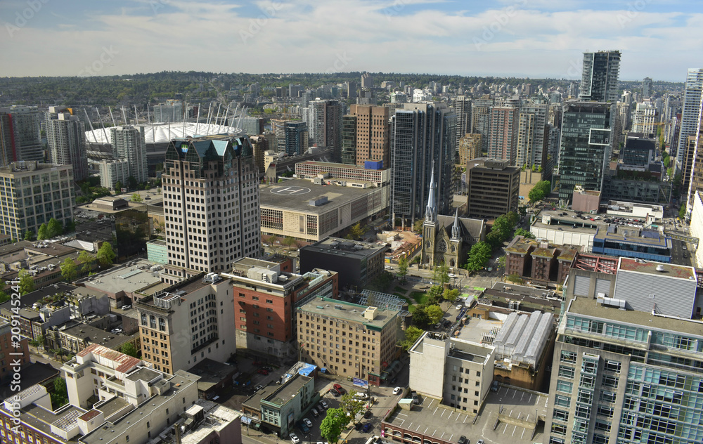 City View of Vancouver with Stadium