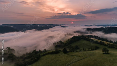 Schwarzwald von oben - Sonnenaufgang