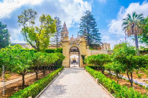 Gardens of Palazzo Parisio in Naxxar, Malta