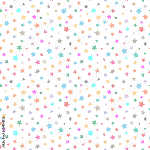 colorful star pattern seamless vector illustration