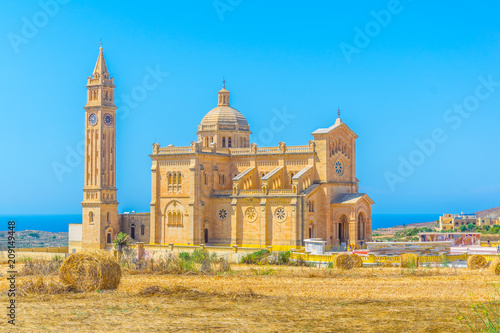 Ta' Pinu basilica of Gharb on Gozo island, Malta, Europe photo