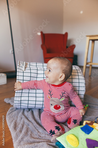 Male baby indoor photo