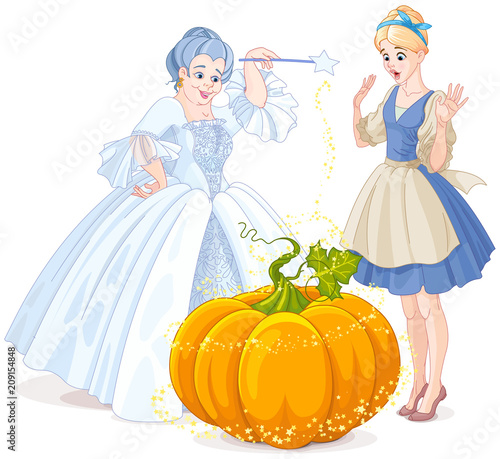 Fairy Godmother & Cinderella photo