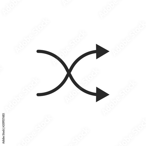Shuffle vector icon