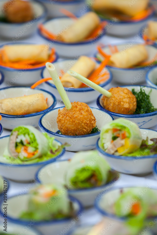 canape set up in wedding party. canape set up in wedding party.