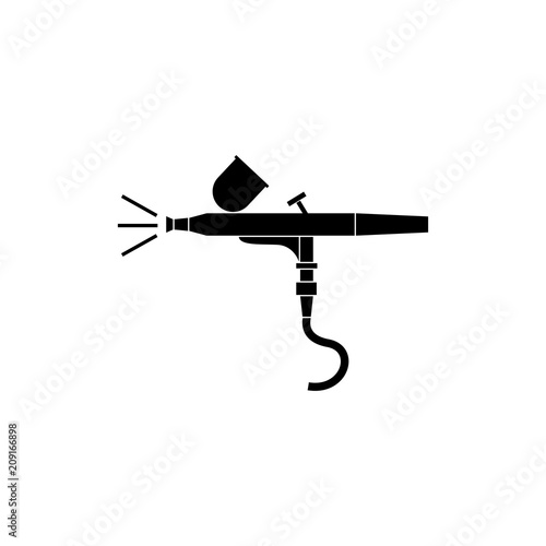 Airbrush paint sprayer simple icon