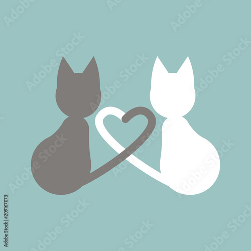 Cats with heart shaped tails