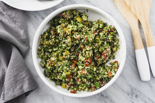 Lebanese Kofta Spiced Meatballs with Quinoa Tabouleh photo