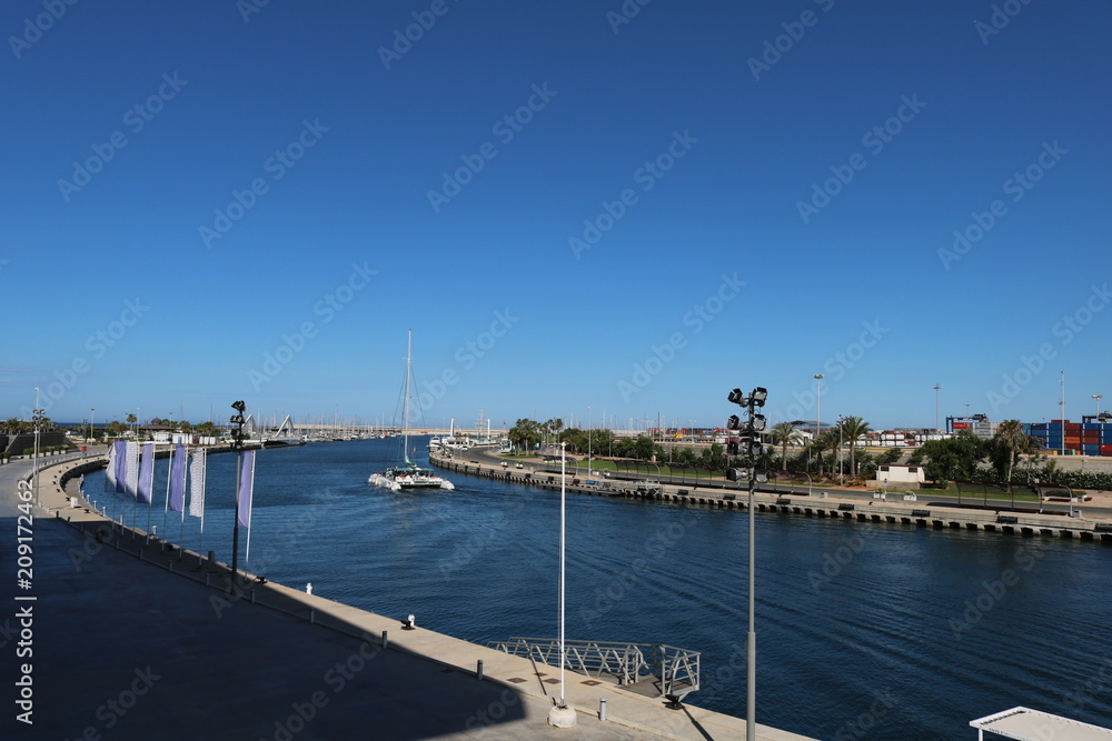 Obraz premium Port of Valencia Spain Mediterranean Sea