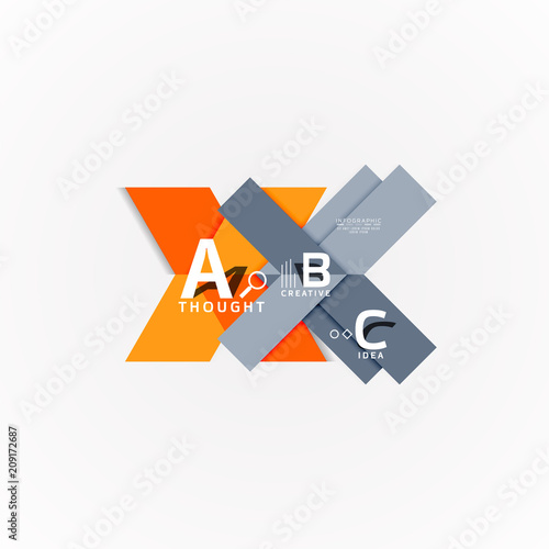 Free Download Geometric design abstract option infographics - GFXLoad