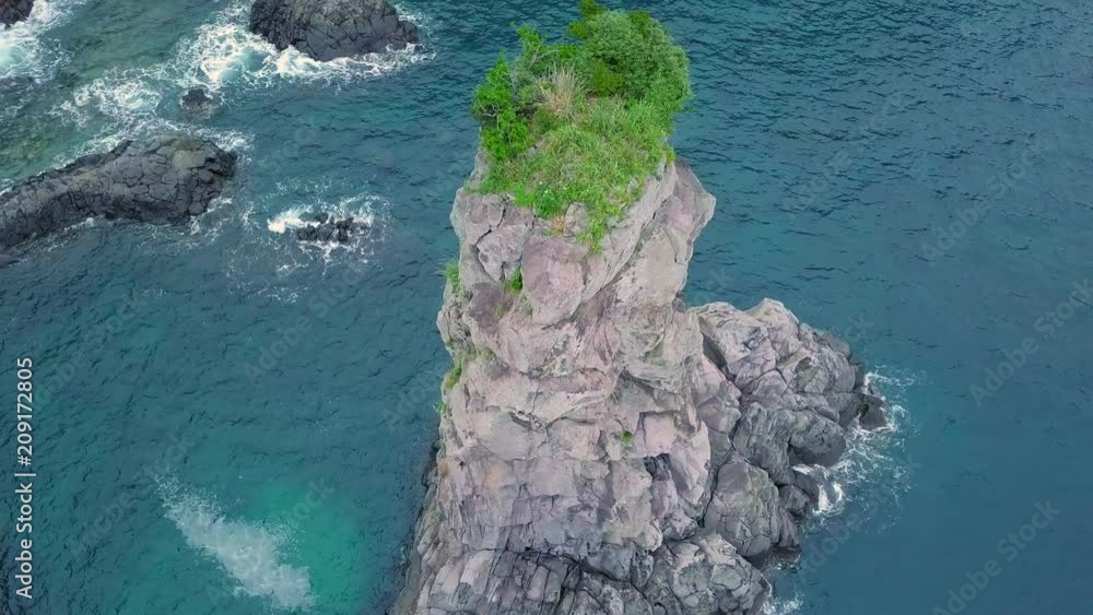 Aerial Veiw of Oedolgae Rock at Jeju Island, South Korea Aerial Veiw of Oedolgae Rock at Jeju Island, South Korea