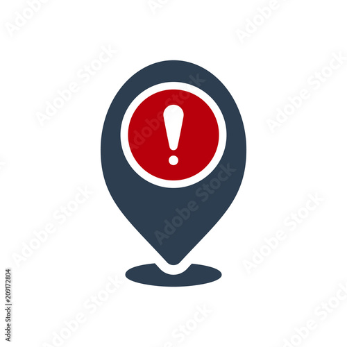 Placeholder icon, signs icon with exclamation mark. Placeholder icon and alert, error, alarm, danger symbol