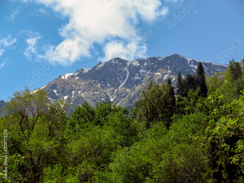 Mountains over Almaty