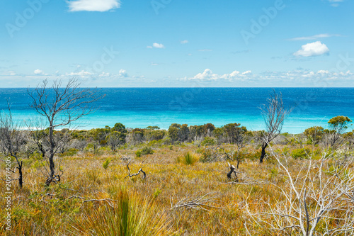The endless white beaches on the Tasmania east coast