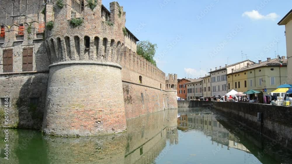 Historical Castle Sanvitale in the town of Fontanellato, Parma, Italy Historical Castle Sanvitale in the town of Fontanellato, Parma, Italy