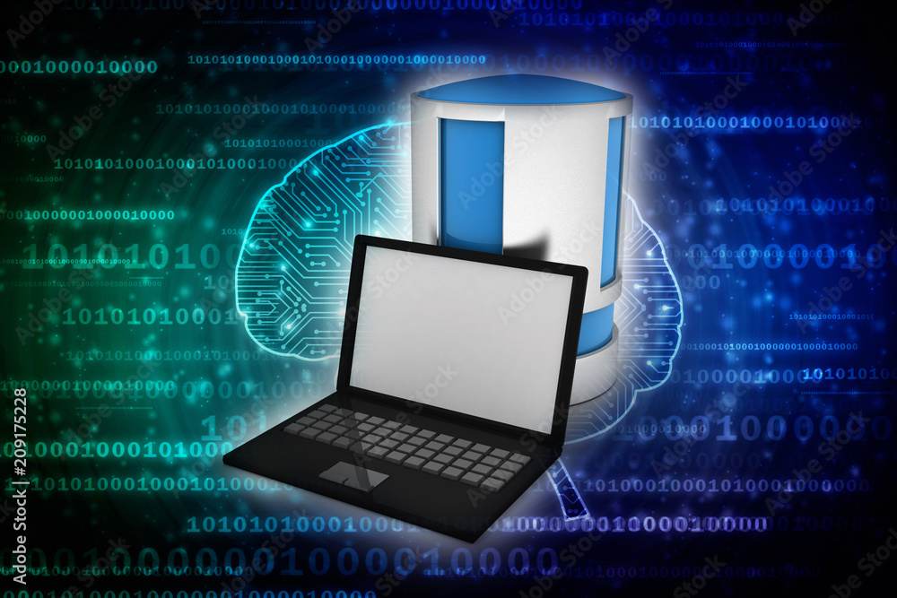 3d rendering Database storage data base in laptop
3d rendering Database storage data base in laptop